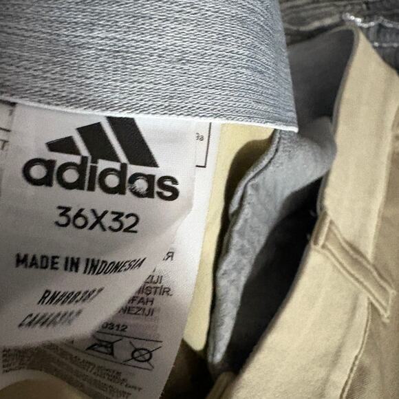 Adidas Golf Pants Casual Sport Office Athletic Khaki Stretch - 36x32 - Picture 7 of 7